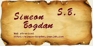 Simeon Bogdan vizit kartica